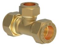 Kirchhoff Messing verloopstuk, blank, 18 mm x 15 mm x 18 mm, klemkoppeling voor koperen buis - 989453517