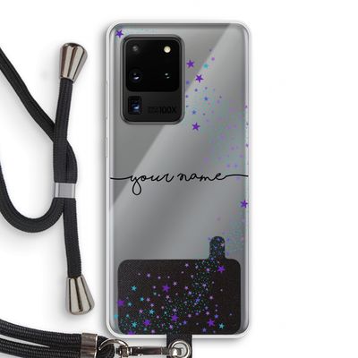 Sterren: Samsung Galaxy S20 Ultra Transparant Hoesje met koord