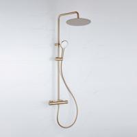 Adema Sparkle 2.0 regendoucheset - thermostaat - hoofddouche 30cm - handdouche - 3 standen - goud mat SW1407267