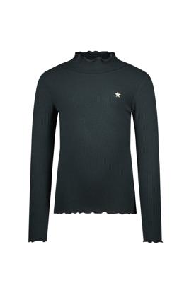 Like Flo winter t-shirt meisjes - grijs - Eef - rib - col