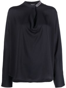 Fabiana Filippi blouse à ornements en cristal - Gris