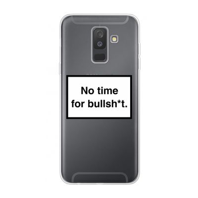 No time: Samsung Galaxy A6 Plus (2018) Transparant Hoesje