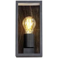 ECO-Light KARO 1100112 Buitenlamp (wand) E27 Zwart, Hout - thumbnail