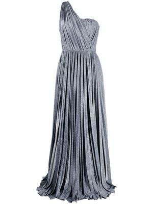 Dolce & Gabbana robe pailletée à épaules dénudées - Bleu