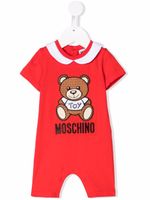 Moschino Kids barboteuse Teddy Bear en coton - Rouge