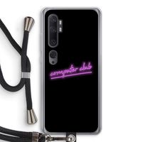 Vice Black: Xiaomi Mi Note 10 Pro Transparant Hoesje met koord
