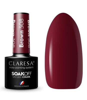 Claresa uv/led gellak 5ml brown 308 full berries