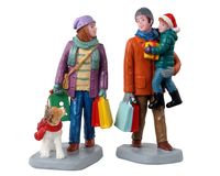 Holiday shoppers, set of 2 - LEMAX - thumbnail