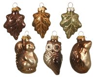Kerst Beeldje Glas Bruin Kerst Beeldje Glas Bruin
