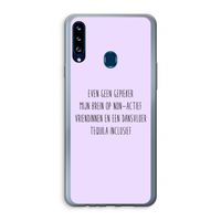 Tequila: Samsung Galaxy A20s Transparant Hoesje