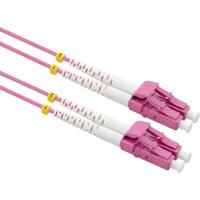 VALUE F.O. Kabel 50/125µm OM4, LC/LC, low-Loss connector , violet, 20 m