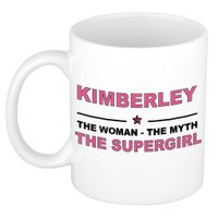 Kimberley The woman, The myth the supergirl cadeau koffie mok / thee beker 300 ml - thumbnail