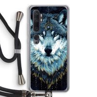 Darkness Wolf: Xiaomi Mi Note 10 Pro Transparant Hoesje met koord