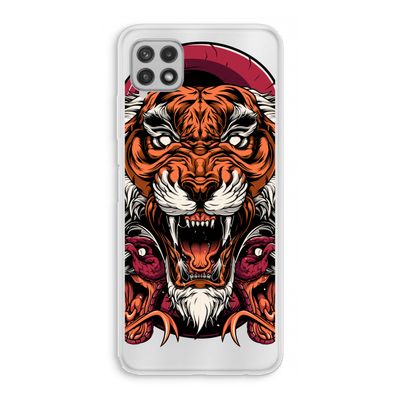 Tiger and Rattlesnakes: Samsung Galaxy A22 4G Transparant Hoesje
