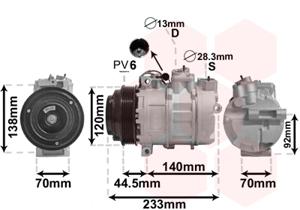 Van Wezel Airco compressor 3000K277