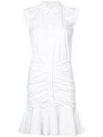 Veronica Beard robe-chemise volantée - Blanc