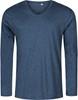 Promodoro XO1460 Men´s V-Neck T-Shirt Long Sleeve - Heather Navy - 3XL