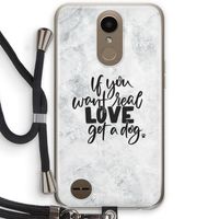 Partner in crime: LG K10 (2017) Transparant Hoesje met koord