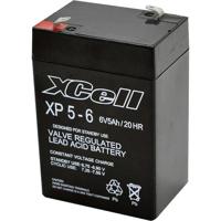 XCell XP 5 - 6 Loodaccu 6 V 5 Ah Loodvlies (AGM) (b x h x d) 70 x 107 x 47 mm Kabelschoen 4.8 mm Onderhoudsvrij