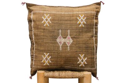 Kussen uit Marokko bruin 45cm x 45cm incl vulling nr.37035