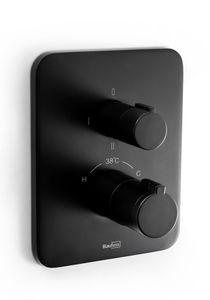 Blaufoss Smartbox Softline thermostatische inbouw douchekraan 2 functies mat zwart