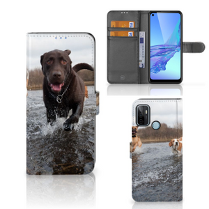 OPPO A53 | OPPO A53s Telefoonhoesje met Pasjes Honden Labrador