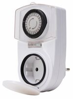 Kopp tijdschakelklok analoog IP 44 16A swd wit - thumbnail