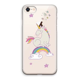 Regenboog eenhoorn: iPhone 8 Transparant Hoesje