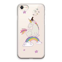 Regenboog eenhoorn: iPhone 8 Transparant Hoesje Regenboog eenhoorn: iPhone 8 Transparant Hoesje