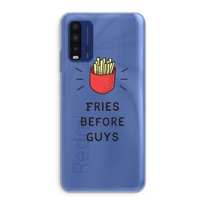 Fries before guys: Xiaomi Redmi 9T Transparant Hoesje