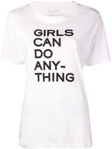 Zadig&Voltaire t-shirt Girls Can Do Anything - Blanc