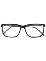 Saint Laurent Eyewear lunettes de vue à effet écaille de tortue - Marron