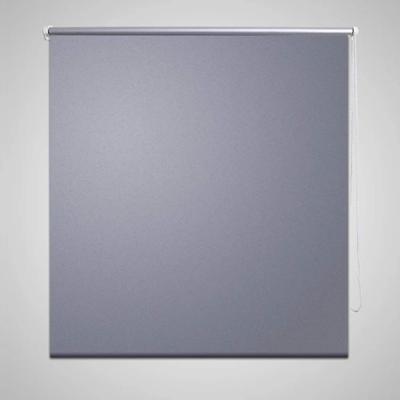 VidaXL Rolgordijn verduisterend 160x175 cm grijs