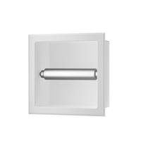 Toiletrolhouder Inbouw BWS Milan Zonder Klep Mat Wit Boss & Wessing