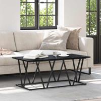 Salontafel Zwart eiken 100 x 50 x 40 cm Geperst Hout en Metaal