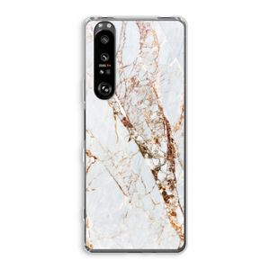 Goud marmer: Sony Xperia 1 III Transparant Hoesje