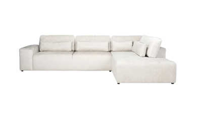 Sofa Lund 3 seater + ottoman links of rechts | cream fusion