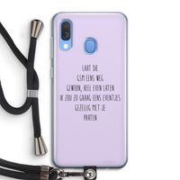 GSM: Samsung Galaxy A40 Transparant Hoesje met koord