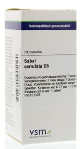 VSM Sabal serrulata D6 (200 tab)