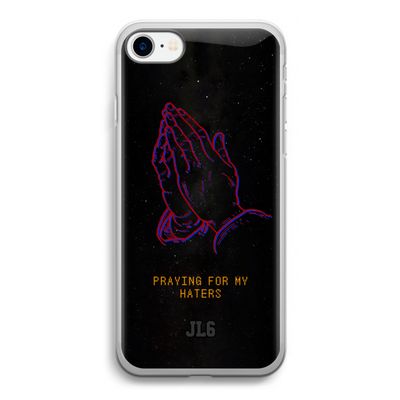 Praying For My Haters: iPhone SE 2020 Transparant Hoesje