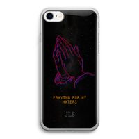 Praying For My Haters: iPhone SE 2020 Transparant Hoesje