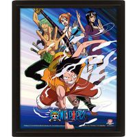 One Piece 3D Lenticular Poster Straw Hat Pirates Assault 26 x 20 cm - thumbnail