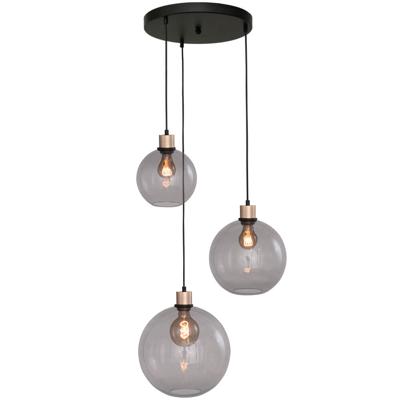 Masterlight Vide hanglampLazise 3-lichts goud met zwart - 2642-05-02-35-3-223