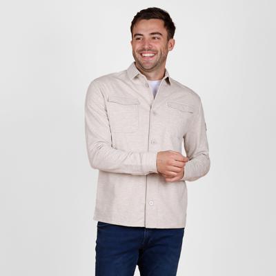 Heren Overshirt Andel | Zand Melange
