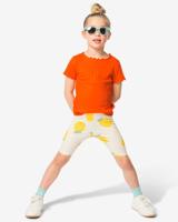 HEMA Kinder Korte Leggings Rib Ananassen - 2 Stuks Ecru (ecru)