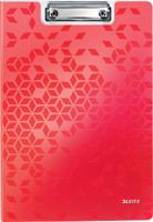 Leitz WOW klemmap met omslag, ft A4, rood