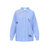 Sisters Point - Blue/White Stripe | Dames | Blouse | Blue/White Stripe | M | regular | Kamst mode