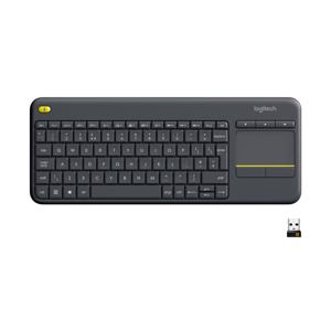 Logitech K400 Plus Tv toetsenbord RF Draadloos QWERTY Engels Zwart