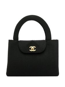 CHANEL Pre-Owned sac à main à fermoir tourniquet CC (1997-1999) - Noir