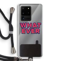 Whatever: Samsung Galaxy S20 Ultra Transparant Hoesje met koord